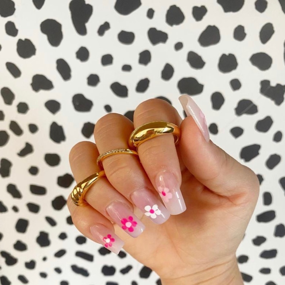 Hear Made of Gold Dome Ring